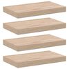 vidaXL Plovouc&iacute; police 4 ks 40 x 23,5 x 4 cm kompozitn&iacute; dřevo