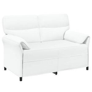 vidaXL Sofa pro dvě osoby Pro 2 osobu B&iacute;l&aacute; 138 x 83 x 95 cm Textil