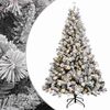 vidaXL Uměl&yacute; Skl&aacute;dac&iacute; V&aacute;nočn&iacute; Strom 120 cm 150 LED Tepl&aacute; b&iacute;l&aacute; PE a PVC