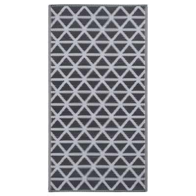 vidaXL Venkovní koberec černý 190 x 290 cm PP