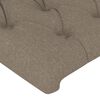 vidaXL R&aacute;m postele s čelem taupe 200x200 cm textil