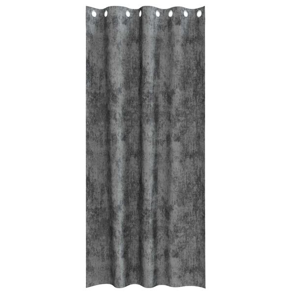vidaXL Sametov&eacute; z&aacute;věsy se z&aacute;clonami 2 pcs &Scaron;ed&aacute; 225 x 140 cm samet