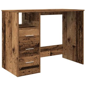 vidaXL Psac&iacute; stůl old wood 102x50x76 cm kompozitn&iacute; dřevo