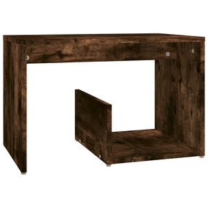 vidaXL Odkl&aacute;dac&iacute; stolek kouřov&yacute; dub 59 x 36 x 38 cm kompozitn&iacute; dřevo