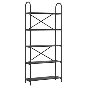 vidaXL Knihovna Čern&yacute; dub 80 x 30 x 183 cm Kompozitn&iacute; dřevo