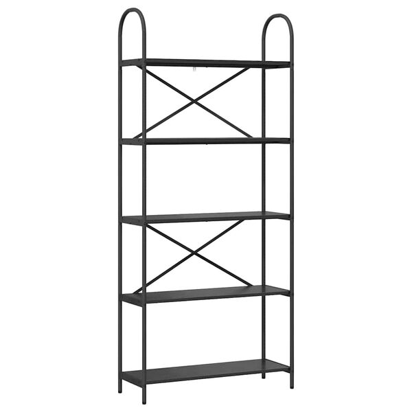 vidaXL Knihovna Čern&yacute; dub 80 x 30 x 183 cm Kompozitn&iacute; dřevo