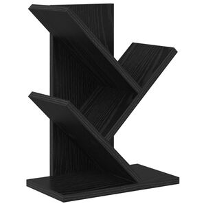 vidaXL Knihovna ve tvaru stromu 3-&uacute;rovňov&aacute; 30 x 18 x 40 cm Čern&yacute; dub