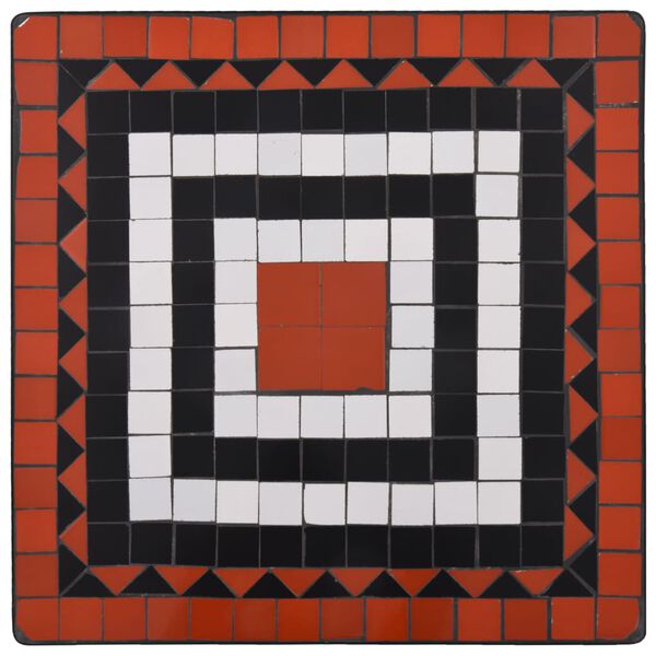 vidaXL 3d&iacute;ln&yacute; mozaikov&yacute; bistro set keramick&yacute; terakotovo-b&iacute;l&yacute;