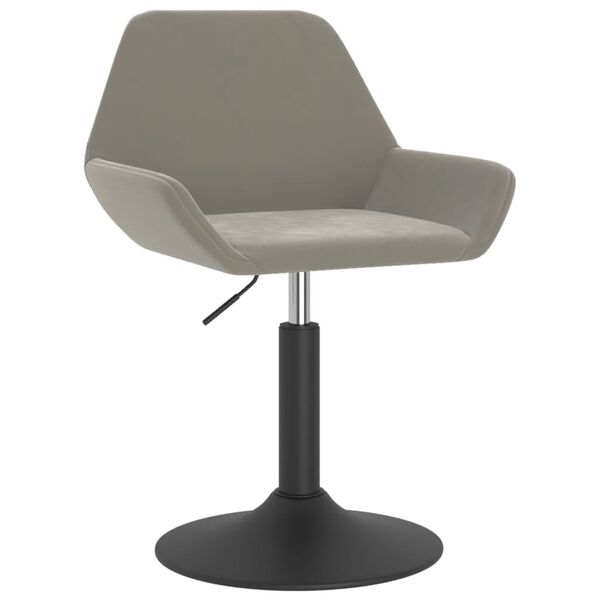 vidaXL Barov&aacute; židle světle &scaron;ed&aacute; samet