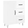 vidaXL Skř&iacute;ň highboard leskl&aacute; b&iacute;l&aacute; 69,5 x 34 x 180 cm kompozitn&iacute; dřevo