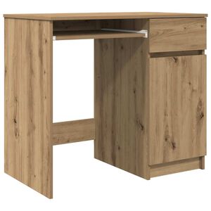 vidaXL Psac&iacute; stůl dub artisan 86x49x76 cm kompozitn&iacute; dřevo