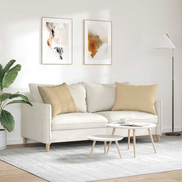 vidaXL Pohovkové polštáře 2 pcs Šedozelená 70 x 50 cm Žebrovaná látka