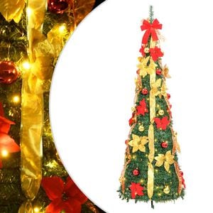 vidaXL Uměl&yacute; v&aacute;nočn&iacute; stromek pop-up 50 LED diod zelen&yacute; 120 cm