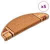 vidaXL N&aacute;&scaron;lapy na schody samolepic&iacute; 5 ks 65x21x4 cm b&eacute;žov&eacute;