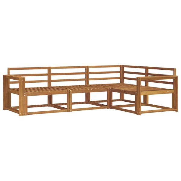 vidaXL Venkovn&iacute; pohovkov&aacute; souprava 4 pcs Př&iacute;rodn&iacute;