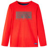 Dětsk&eacute; tričko s dlouh&yacute;m ruk&aacute;vem červen&eacute; 104