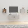 vidaXL N&aacute;stěnn&eacute; TV skř&iacute;ňky 2 ks betonově &scaron;ed&eacute; 40 x 34,5 x 40 cm