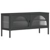 vidaXL TV skř&iacute;ňka čern&aacute; 105 x 35 x 50 cm sklo a ocel
