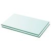 vidaXL Policov&eacute; desky 2 ks sklo čir&eacute; 30 x 12 cm