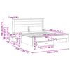 vidaXL R&aacute;m postele s čelo Sonoma dub 180 x 200 cm kompozitn&iacute; dřevo