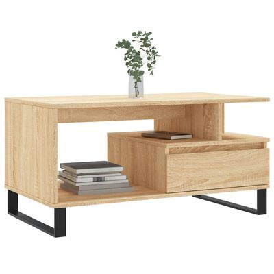 vidaXL Konferenční stolek dub sonoma 90x49x45 cm kompozitní dřevo