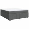 vidaXL Box spring postel s matrac&iacute; tmavě &scaron;ed&aacute; 180x200 cm textil