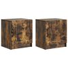 vidaXL Nočn&iacute; skř&iacute;ňka 2 pcs Kouřov&yacute; dub 43 x 34,5 x 47 cm
