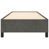 vidaXL Rám postele bez matrace tmavě šedá 100 x 200 cm samet