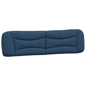 vidaXL Pol&scaron;t&aacute;ř na čelo postele Hvar modr&yacute; 200 cm textil