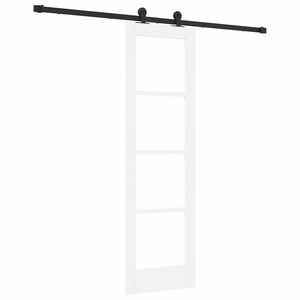 vidaXL Posuvn&eacute; dveře ORKDAL B&iacute;l&aacute; a čern&aacute; 61 x 198,5 cm