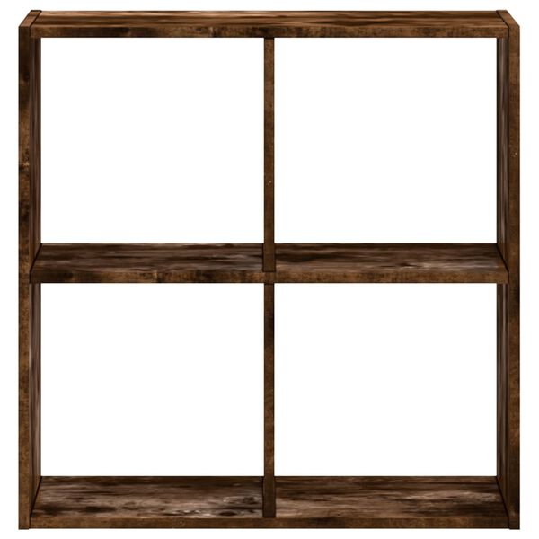 vidaXL Knihovna kouřov&yacute; dub 68,5 x 32 x 68,5 cm kompozitn&iacute; dřevo