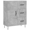 vidaXL Skříň highboard betonově šedá 69,5x34x180 cm kompozitní dřevo