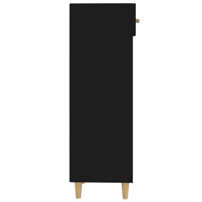 vidaXL Botník černý 30 x 35 x 105 cm kompozitní dřevo