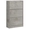vidaXL Botn&iacute;k betonově &scaron;ed&yacute; 63x24x103 cm kompozitn&iacute; dřevo