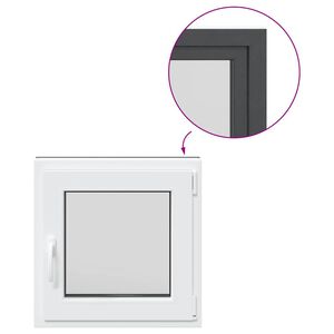 vidaXL Okno do sklepa "RISOR" 50x50 cm otev&iacute;ravě-sklopn&eacute; DIN prav&eacute; antracitov&eacute;