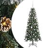 vidaXL Uměl&yacute; v&aacute;nočn&iacute; stromeček Zelen&aacute; 150 cm PVC, plast a ocel