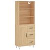 vidaXL Skř&iacute;ň highboard dub sonoma 69,5 x 34 x 180 cm kompozitn&iacute; dřevo