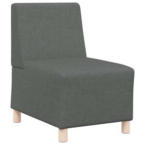 vidaXL Modul&aacute;rn&iacute; pohovka bez područek tmavě &scaron;ed&aacute; 55 cm l&aacute;tkov&aacute;