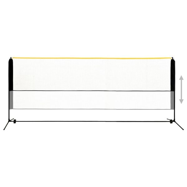 vidaXL Nastaviteln&aacute; badmintonov&aacute; s&iacute;ť 400 x 103 x 94&ndash;158 cm kov