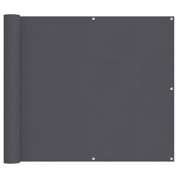 vidaXL Balkonov&aacute; z&aacute;stěna antracitov&aacute; 90 x 800 cm 100% polyester oxford