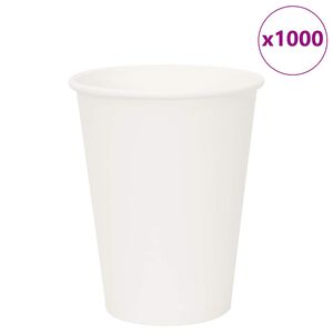 vidaXL Pap&iacute;rov&eacute; kel&iacute;mky na k&aacute;vu 1000 pcs 12oz 300ml b&iacute;l&eacute;