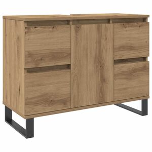 vidaXL Koupelnov&aacute; skř&iacute;ňka pod umyvadlo dub artisan 80x33x60cm kompozit