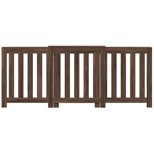 vidaXL Kryt na radi&aacute;tor hněd&yacute; dub 205x21,5x83,5 cm kompozitn&iacute; dřevo