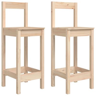 vidaXL Barové židle 2 ks 40 x 41,5 x 112 cm masivní borové dřevo