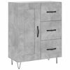 vidaXL Skř&iacute;ň highboard betonově &scaron;ed&aacute; 69,5x34x180 cm kompozitn&iacute; dřevo