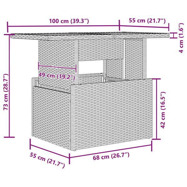 vidaXL Sada zahradn&iacute;ch pohovek s &uacute;loži&scaron;těm 5 pcs Čern&aacute; Poly ratan