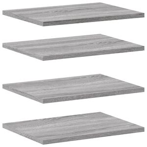 vidaXL N&aacute;stěnn&eacute; police 4 ks &scaron;ed&eacute; sonoma 40x30x1,5 cm kompozitn&iacute; dřevo
