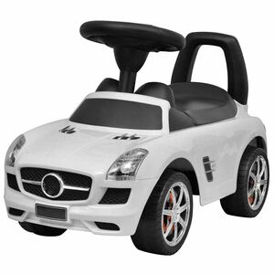 vidaXL Dětsk&eacute; auto / odr&aacute;žedlo b&iacute;l&eacute;
