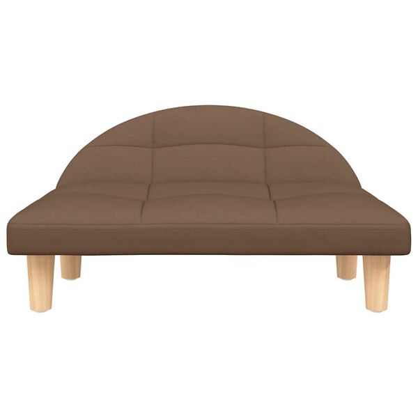 vidaXL Pelíšek pro psy hnědý 70 x 52 x 30 cm textil