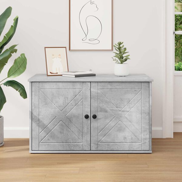 vidaXL Kočič&iacute; dům Beton 85 x 55 x 50 cm kompozitn&iacute; dřevo